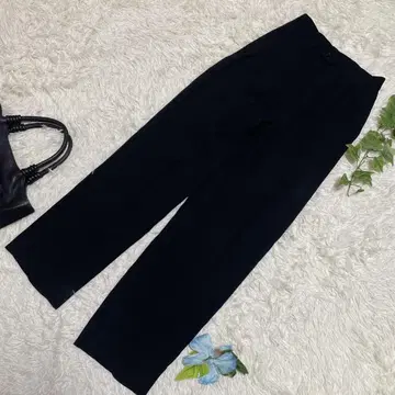 새상품급 쿠미쿄쿠 썸머 슬랙스 블랙 트리아세테이트 레이온 2 M