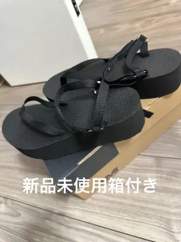 Teva W's Platform Sandal Slim 블랙 7