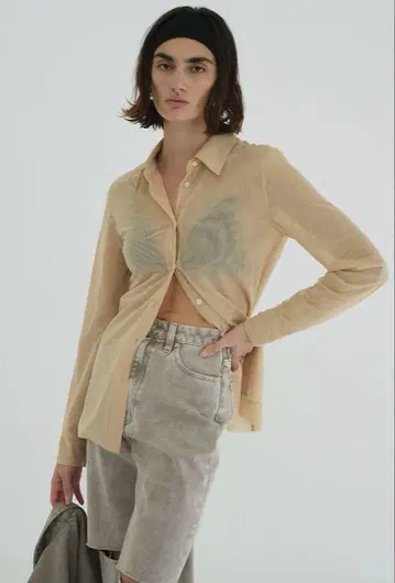 clane LAYERED SHEER SHIRTS
