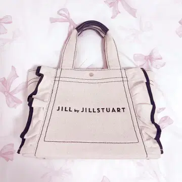JILL by JILLSTUART 프릴 토트백 소 화이트