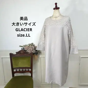 32 새상품급 빅 사이즈 GLACIER 포멀 경사 원피스