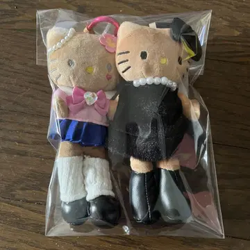 키티 GOGO 갸루 마스코트 블랙 드레스 갸루