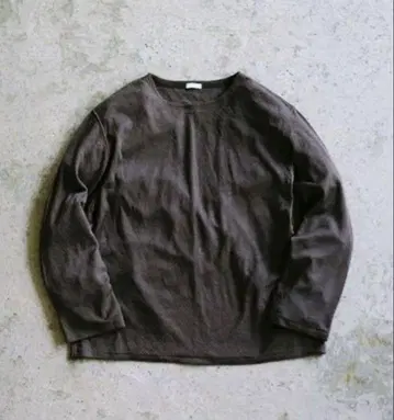 [ LIDNM ] C/CA 거즈 L/S DEEP MOCHA