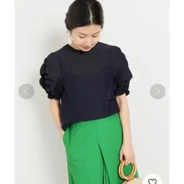 IENA 개더 슬리브 블라우스