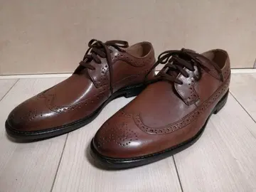 미사용 Clarks 클락스 윙팁 브라운 가죽 신발 25.5cm