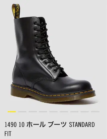 Dr. Martens 1490 10홀 부츠 블랙 UK6
