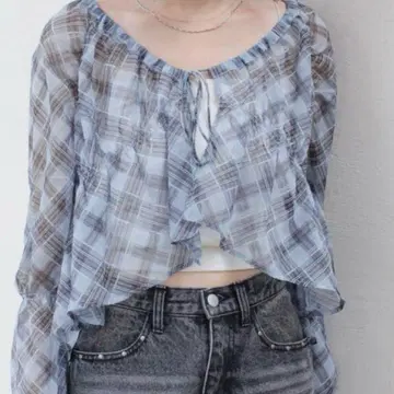kastane 셔링 시어 블라우스