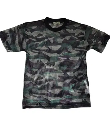 Camouflage Pattern Mesh T-shirt military