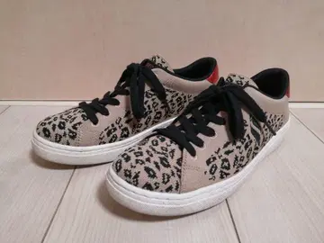 새상품급 SKECHERS 스케쳐스 레오파드 무늬 스니커즈 23.5cm