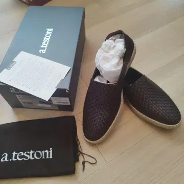a.testoni 다크 브라운 슬립온