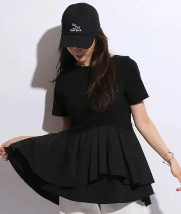 마이 스트라다 페플럼 도킹 티셔츠 블랙 36