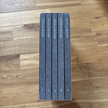 피터 Zumthor 도록 다섯 권 미사용 새상품 새상품급