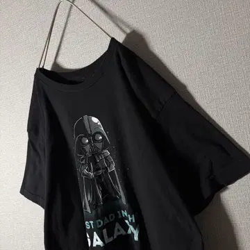 스타워즈 Disney 다스 베이더 빅 로고 티셔츠 블랙 L 정도