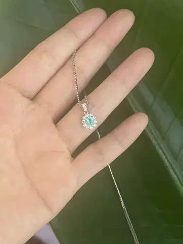 파라이바 다이아몬드 목걸이