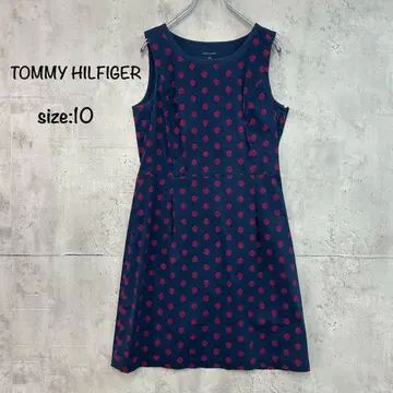 TOMMY HILFIGER 원피스 슬리브리스 도트 타미힐피거