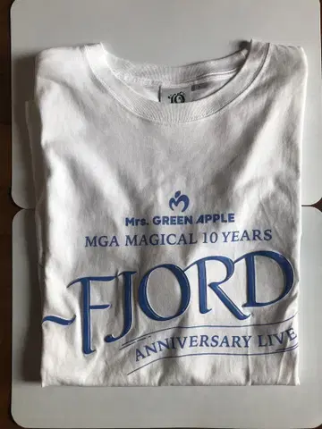 Mrs. GREEN APPLE FJORD 10주년 기념 티셔츠 L 사이즈