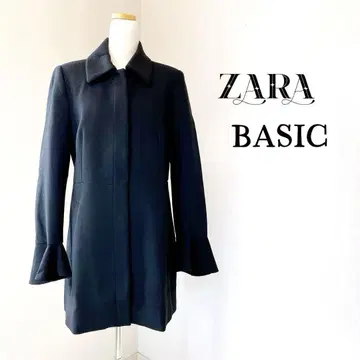 [새상품급] ZARA 자라 블랙 체스터 코트 플레어 슬리브