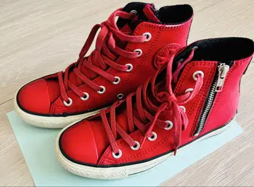 컨버스 CONVERSE 하이컷 22cm 레드 1CJ065 스니커즈