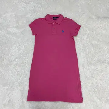 [폴로 랄프로렌] XS 사이즈 폴로 셔츠 원피스 포니 자수 핑크