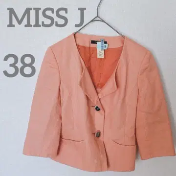 [ 미스제이/MISSJ ] 자켓 7부 소매 오렌지 일본제 레트로 M 38