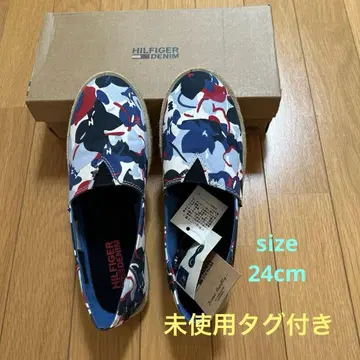 TOMMY HILFIGER 패브릭 슬립온 미사용 택 포함