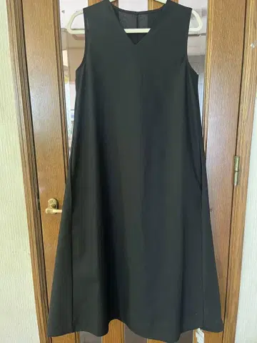 민소매 마 혼방 원피스