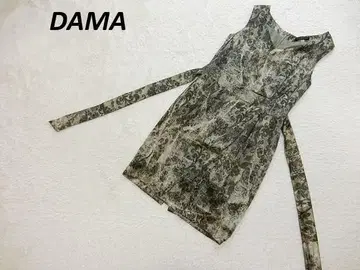 새상품급 DAMA 올 패턴 리본 실크 원피스 11