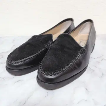 Madame GRECO Aoyama 퍼 부착 로퍼 23.5cm