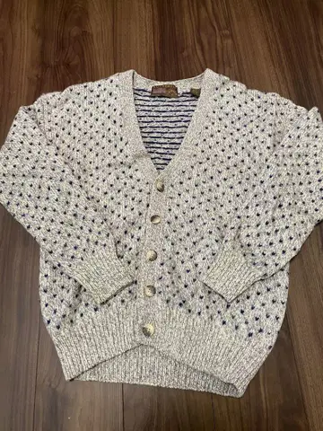 90년대 홍콩 생산 AUTHENTIC 버즈아이 가디건
