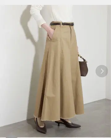 SLOBE IENA 치노 심드 플레어 스커트