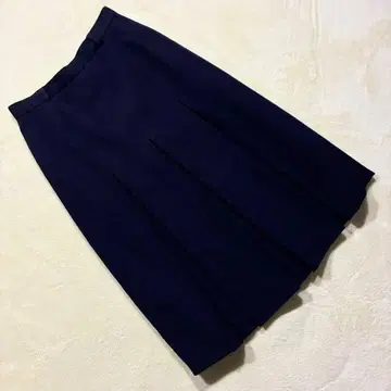 여성 뉴요커 플레어 스커트 울 100% 네이비 포멀 S