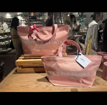 [새 상품] DEAN&DELUCA 한정 핑크 하와이 토트백 L 사이즈