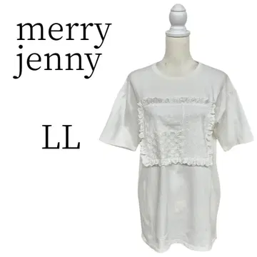 merry jenny 메리제니 화이트 5부 소매 7부 소매 티셔츠 LL