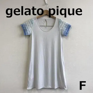 C0808A10 [gelato pique] 소매 프릴 튜닉 룸웨어