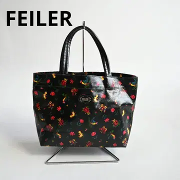 095 FEILER 페일러 하이디 패턴 미니 토트백 블랙