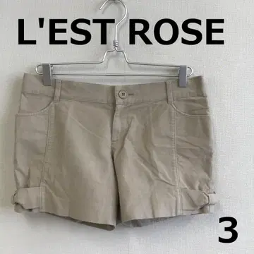 C0808A14 [ L EST ROSE ] 안감 있는 숏팬츠
