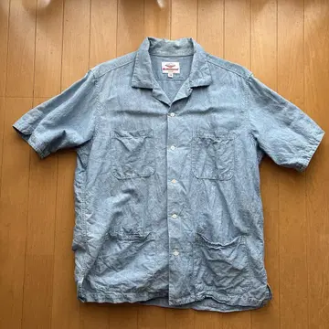 Battenwear 워크 셔츠 M 라이트 블루