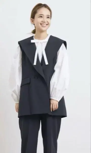 yori 헌섬 세일러 카라 베스트 네이비 38