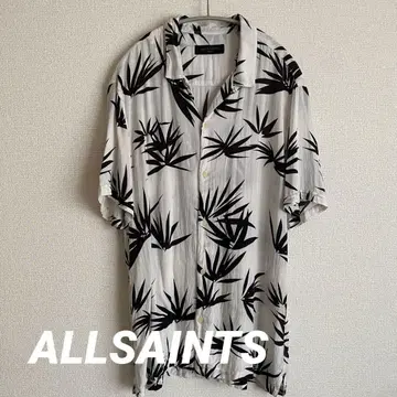 ALLSAINTS 리프 알로하 셔츠 레이온