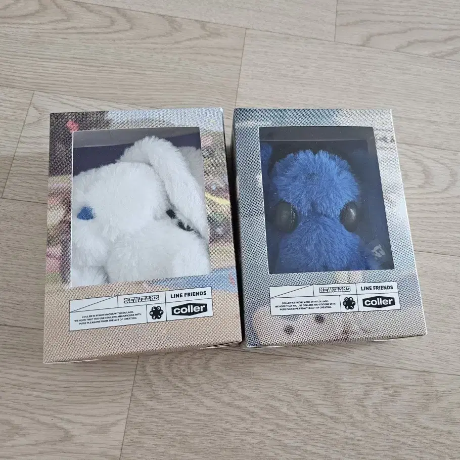 NewJeans coller FURRY BUNNY ぬいぐるみキーリング NewJeans - Tide Blue Furry Bunny Plush Keyring [NJ X COLLER