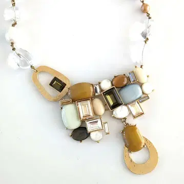 필립페란디스*호화찬란 장식 비즈 목걸이