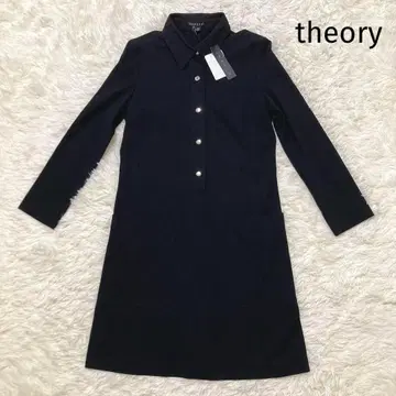 띠어리 택 포함 새상품 셔츠 원피스 긴팔 블랙 S