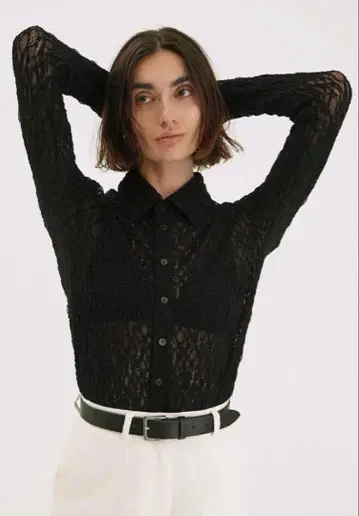 25ss CLANE LADY LACE SHIRT