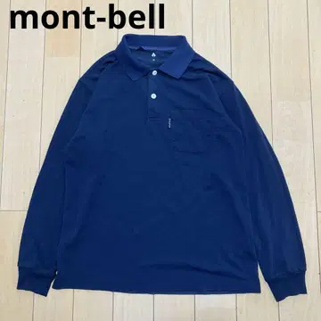 mont-bell 몽벨 WIC 롱 슬리브 피케 셔츠 네이비 M