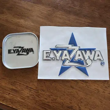 E.YAZAWA 스티커와 캔 코스터