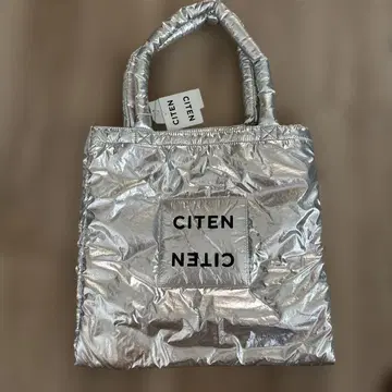 CITEN 실버 토트백