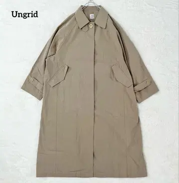 새상품급 Ungrid 22SS 스텐카라 코트 플라이 프론트 롱