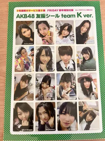 초레어 AKB48 멤버 사생활 씰 team K ver.