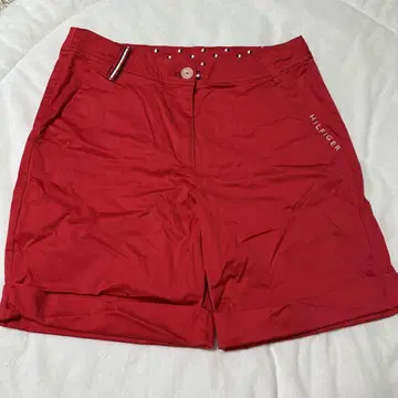 타미힐피거 여성용 M 하프팬츠 레드
