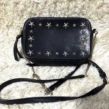 새상품급 지미추 JIMMY CHOO 체인 숄더 스터드 백